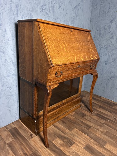Antique globe wernicke oak - antique,