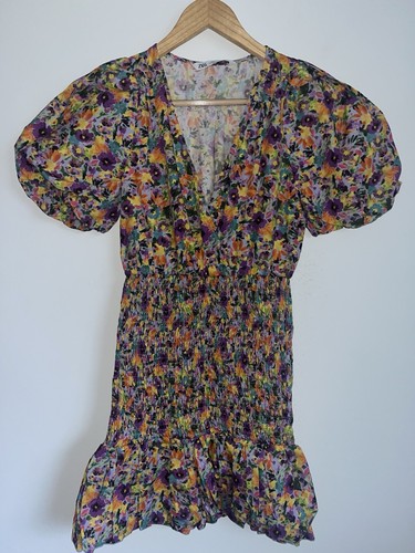Zara bright floral puff - zara,