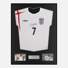 Framed David Beckham Signed