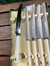 Vtg Set of 5  Faux Bone Butter