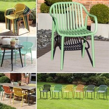 STACKABLE GREEN OUTDOOR CHAIR