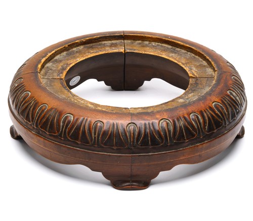 Chinese hardwood carved - chinese, vase