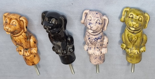 Ceramic dog walking stick - x,