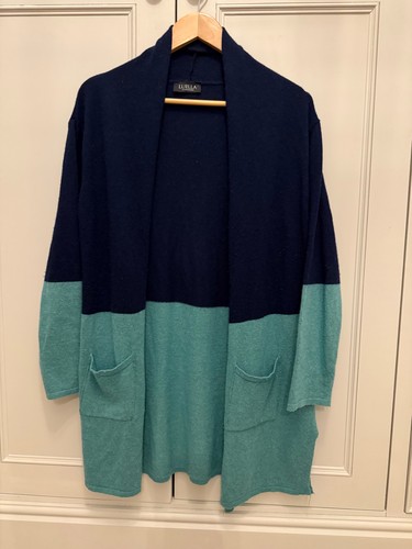 Luella long navy - long, navy/green