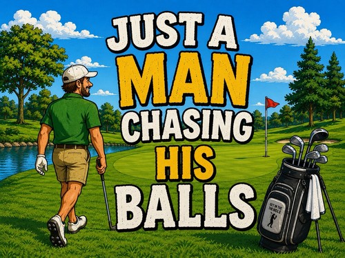 Golf sign golfer novelty - golf, golfer.