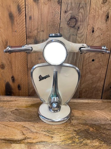 Vespa style scooter table lamp - table,