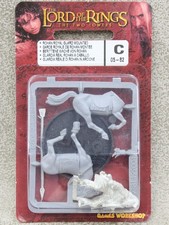 LOTR metal Mounted ROHAN ROYAL GUARD in Blister MESBG Citadel GW 32065