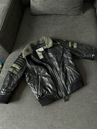 Next boys faux leather biker - leather,