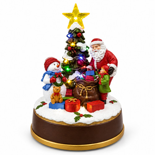 Musical christmas tree - christmas, scene