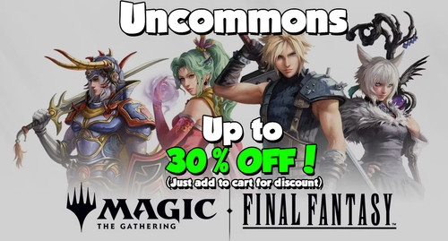 Final fantasy uncommon cards - fantasy,