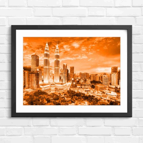 Petronas towers sunset - towers,