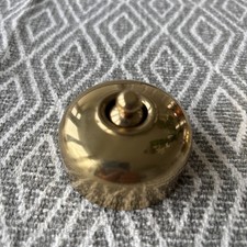 Victorian style Polished Brass 2way dolly/toggle Light switch.  8 available 