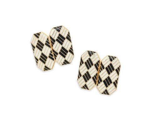 Cartier pair 18c gold - of,