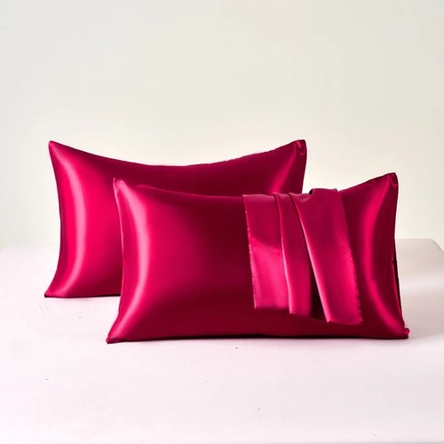 2pcs satin silk pillowcase for - 2pcs,
