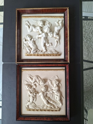 Pair vintage italian 3d - vintage,