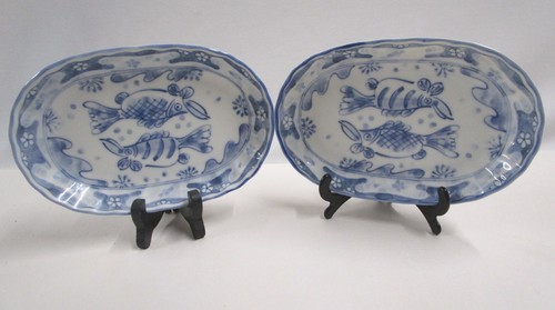 Porcelain oval plates - porcelain,