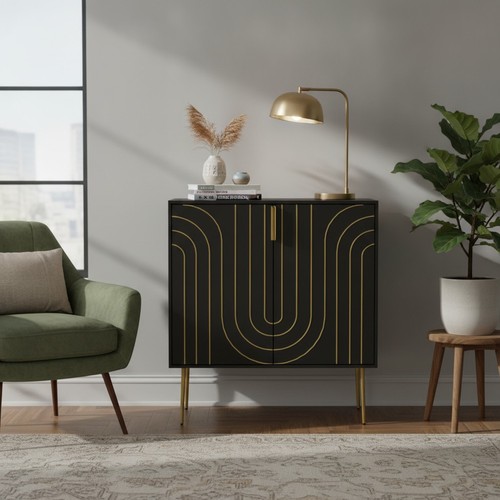 Black storage cabinet - black,