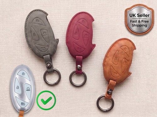 Retro leather key fob - retro,