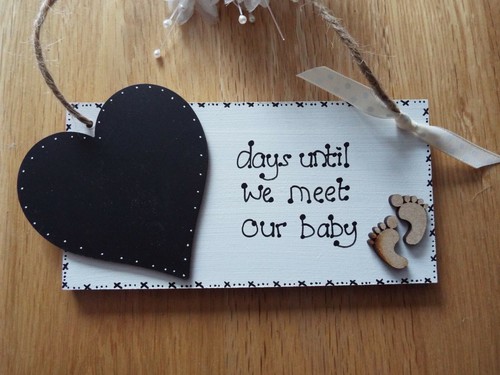 Chalkboard countdown birth - countdown, to
