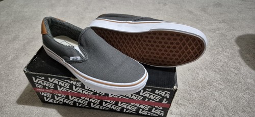 Vans grey slip ons - slip,