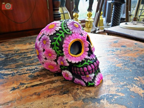 Fabulous sugar skull - sugar, sculpture