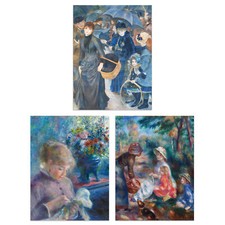 Pack of 3 Pierre-Auguste Renoir Impressionist Painting Unframed Wall Art Set