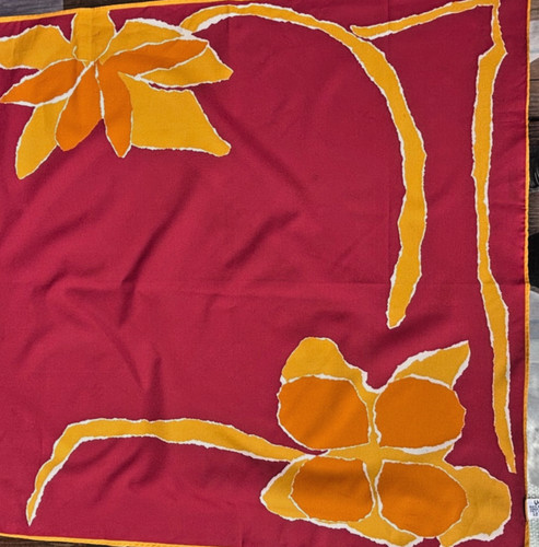 Vera polyester square scarf - polyester,