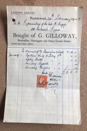 Gilloway book seller - gilloway,