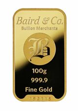 100 GRAM GOLD BAR BRAND NEW