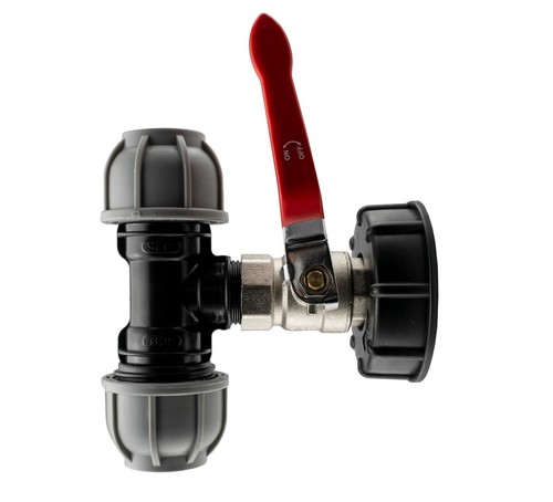Ibc outlet cap with full - with, full-flow