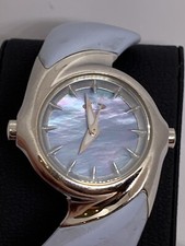 Oakley Crush Watch Powder Blue, MOP Dial, Works, No Keeper Loop On Strap