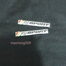 2x Silver Small Chrome R-SPORT