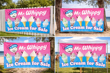 Mr Whippy Ice Cream Banner PVC