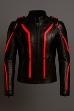 TRON Ares Inspired Leather Jacket – HANDMADE Sci-Fi Cosplay Costume