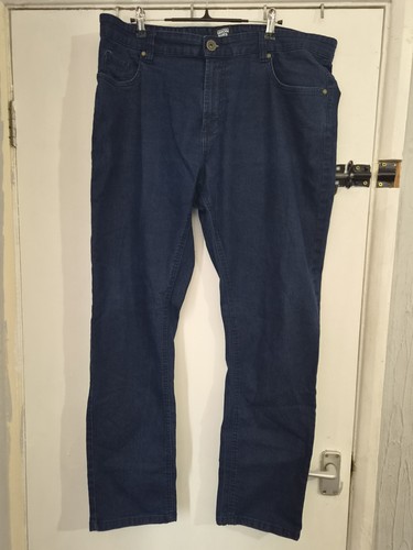 Mens dark blue stretchy jeans - dark,