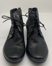 Think! Black Boots Silver