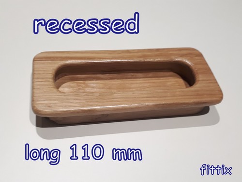 Solid oak wooden knob - solid,