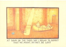 GLEN BAXTER POSTCARD DAWN ON