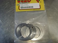 47.5x38.4x1 STEEL EXHAUST GASKETS x10 SUZUKI RM125 89-00  NEW OLD STOCK 