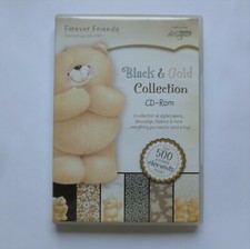 FOREVER FRIENDS Black And Gold Collection CD-ROM Docrafts Crafting Decoupage