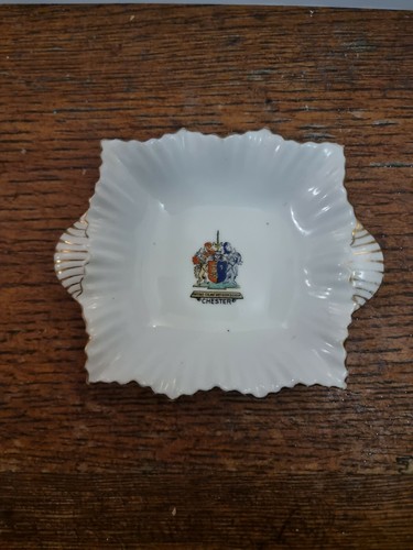 Crested china ashtray - china, by