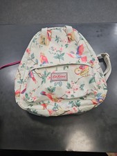 Cath Kidston Bird Printed Floral Backpack With Padded Laptop Compartment Green