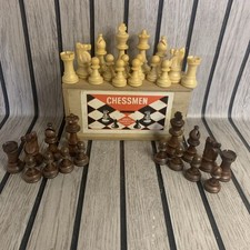 Vintage Chess Set by Abbey Corinthian London Complete Set Rare Made In France