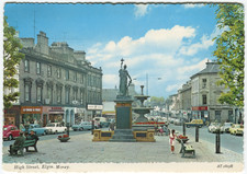 HIGH STREET, ELGIN - Moray Postcard