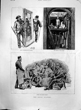 Antique Print Royal Academy Academicians Porters Judging Water Colours 1887