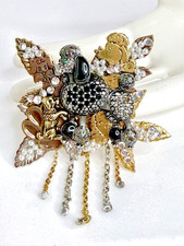 Large Vintage Rhinestone