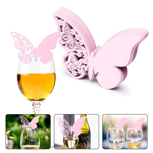 Butterfly wedding wine glass - butterfly,