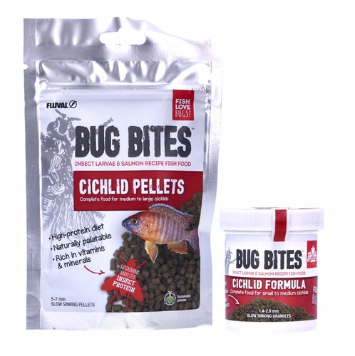 Fluval bug bites cichlid - -,