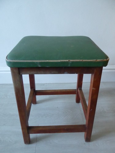 Retro wooden kitchen stool - wooden,