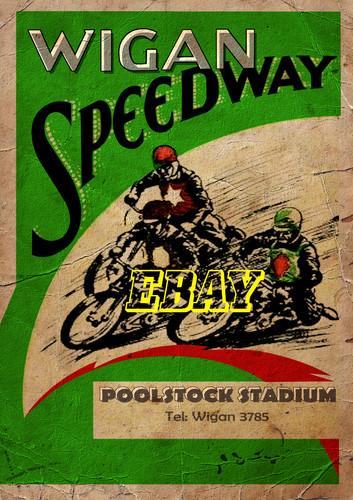 Wigan poolstock speedway retro - speedway,